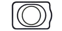Wico-C gasket kit, comes complete with main cover gasket, impulse stop plate gasket and 2 cap gaskets
